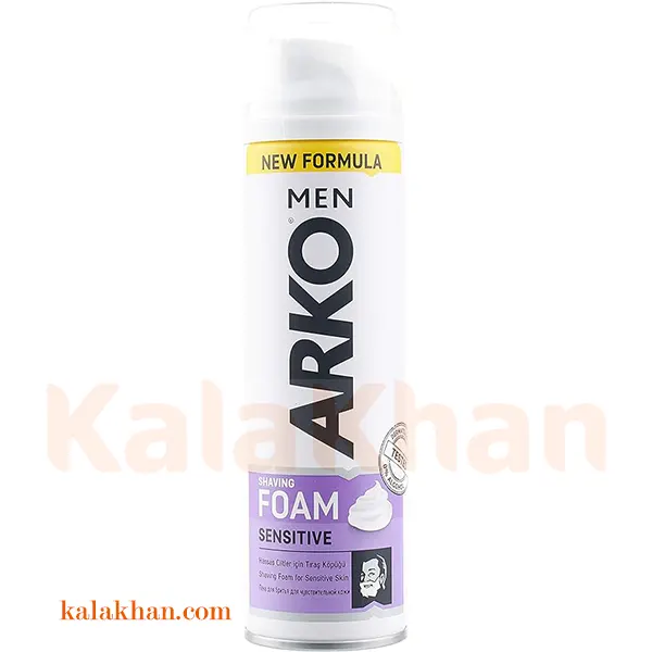 فوم اصلاح Arko مدل sensitive ضد حساسیت حجم ۲۰۰ میل